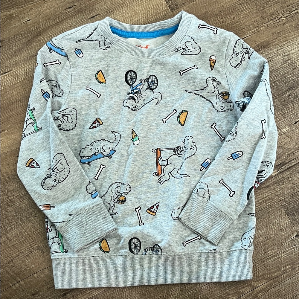 Cat & Jack Gray Dinosaur Adventure Sweatshirt